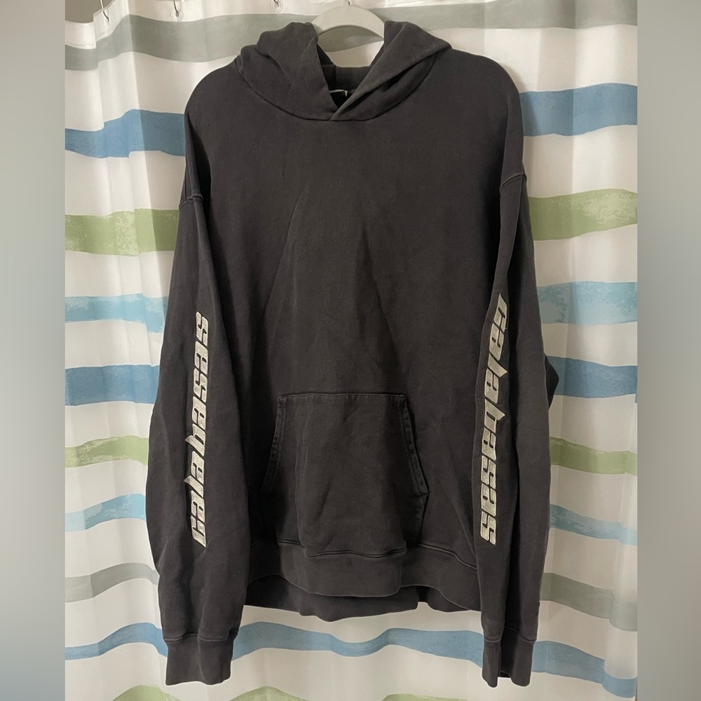 Yeezy Season 5 Calabasas Embroidered Hoodie Made In Italy XL Black (N18)
